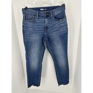 Old Navy Skinny Built In Flex Tough Denim Jeans Dark Wash Mens 31x30